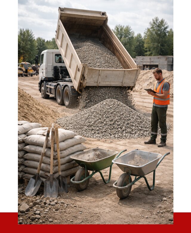 Доставка нерудных материалов в Рыбинске от 1249 руб. | ПРОНЕРУДРбн