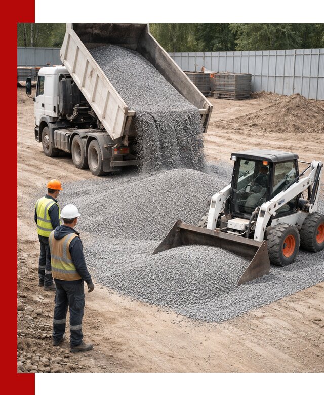 Доставка и продажа гранитного щебня фракции 0-5 в Рыбинске