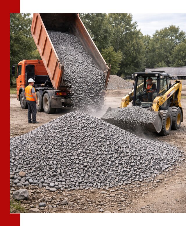 Купить гранитный щебень фракции 5–10 в Рыбинске с доставкой