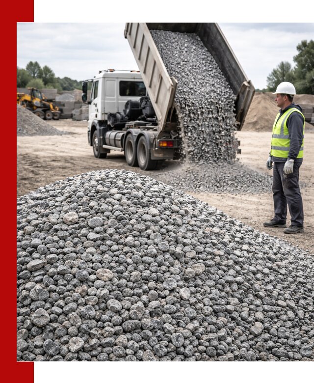 Доставка и продажа гранитного щебня фракции 5-20 в Рыбинске