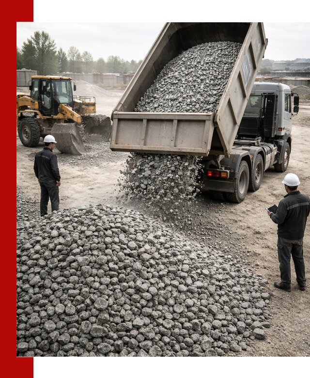 Доставка гранитного щебня фракции 20-40 в Рыбинске