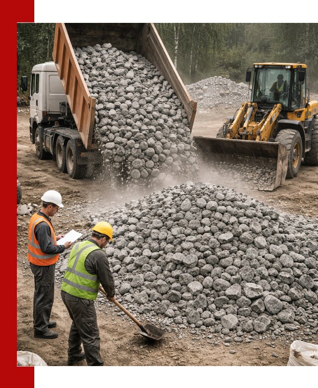 Гранитный щебень фракция 70-150 доставка в Рыбинске