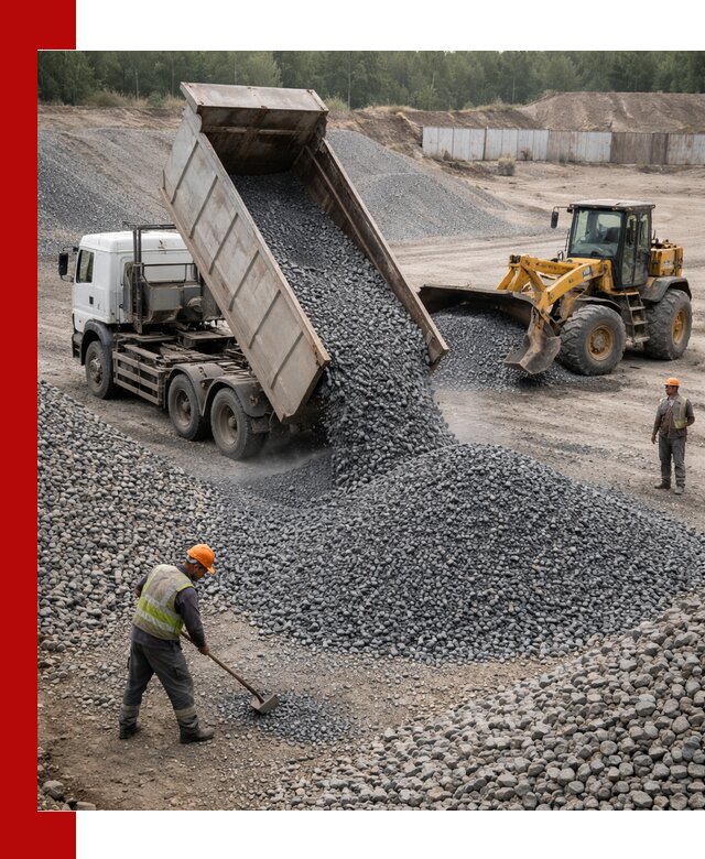 Щебень габбро-диабаз фр. 5-20 с доставкой в Рыбинске