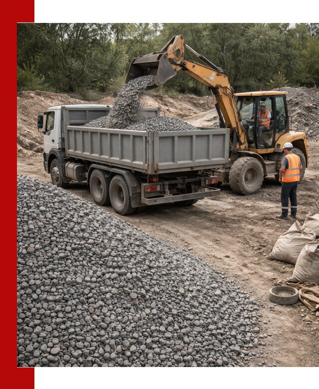 Доставка гравийного щебня в Рыбинске оптом и в розницу