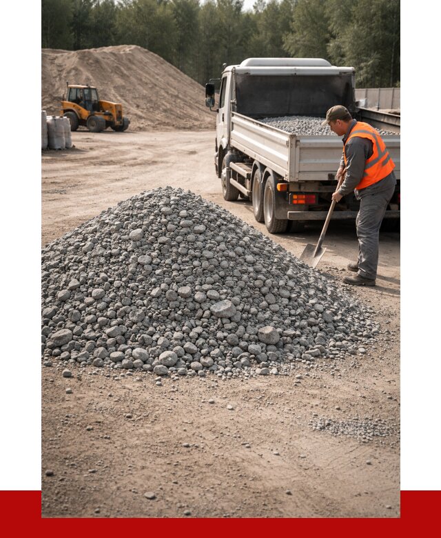 Гравийный щебень фракция 5-10 в Рыбинске от 2290 р. | ПРОНЕРУДРбн