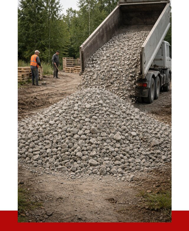 гравийный щебень фракция 70-120 в Рыбинске от 2550 р. ПРОНЕРУДРбн