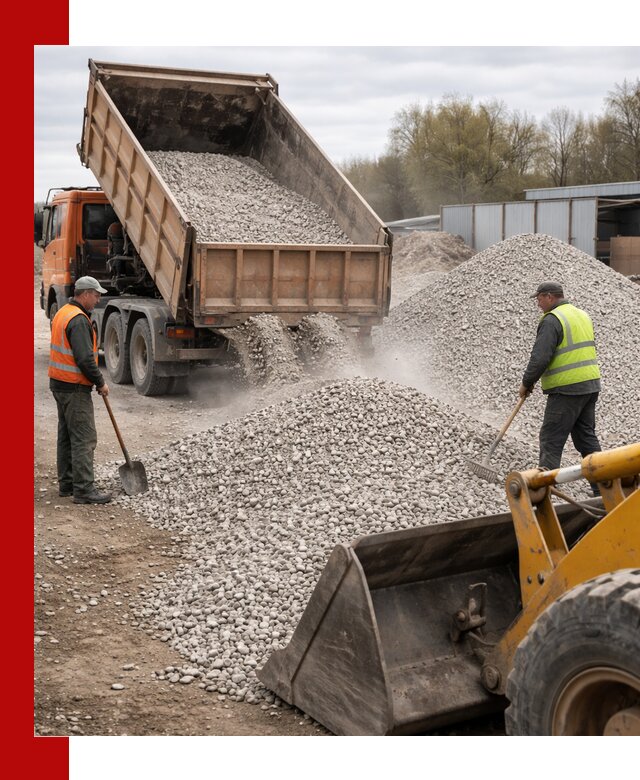 Доломитовый щебень фракции 5-20 с доставкой в Рыбинске