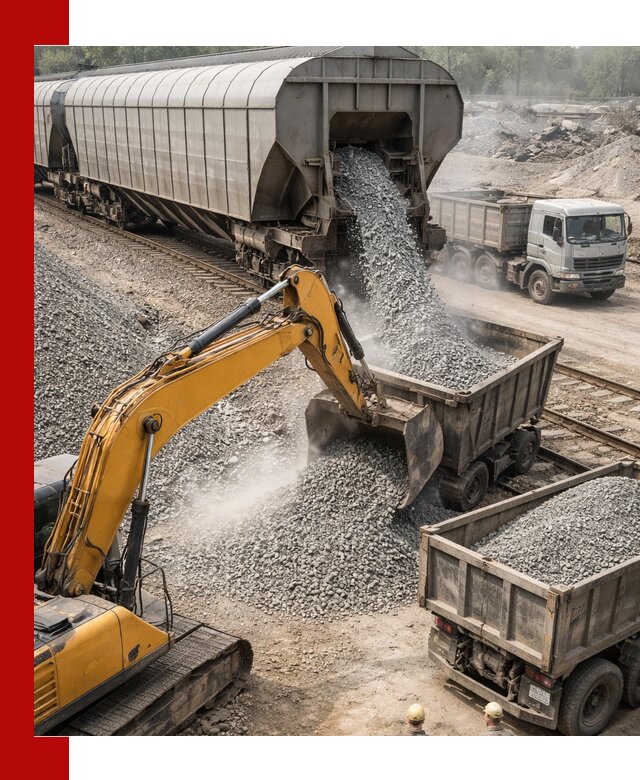 Доставка железнодорожного щебня в Рыбинске крупными партиями быстрого отгруза