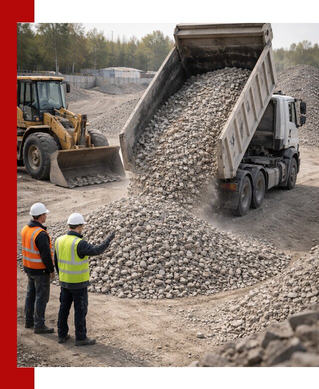 Вторичный щебень фракция 40–70 доставка в Рыбинске