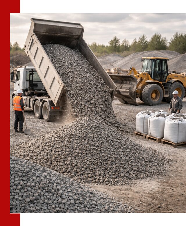 Бетонный щебень фракция 5–20 с доставкой в Рыбинске