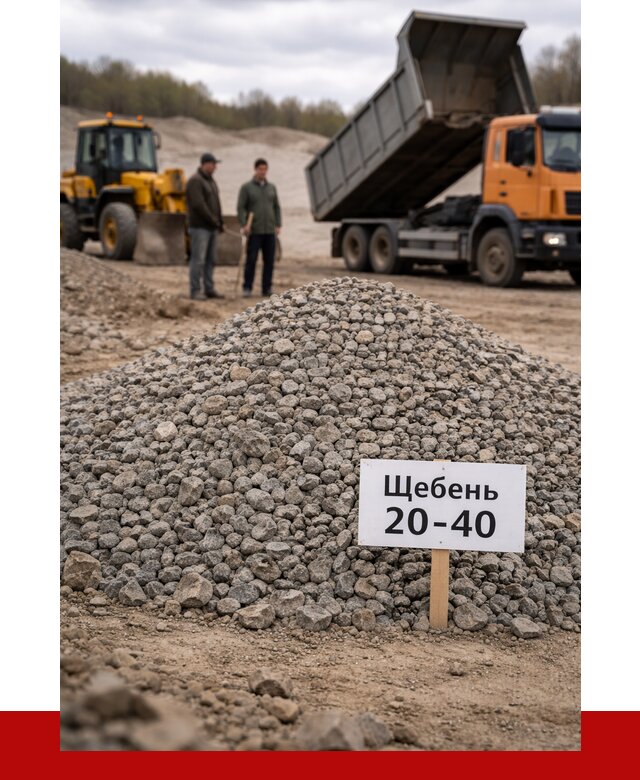 Бетонный щебень фракция 20-40 в Рыбинске от 2550 р. | ПРОНЕРУДРбн