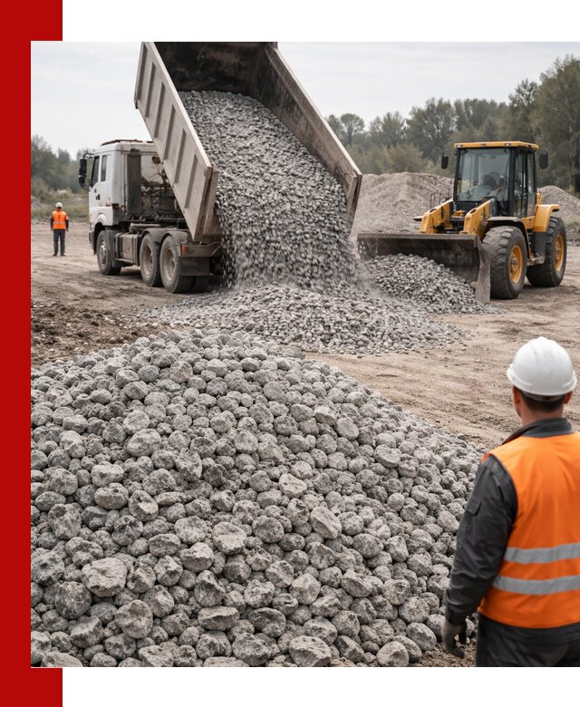 Доставка бетонного щебня фракции 20-40 в Рыбинске