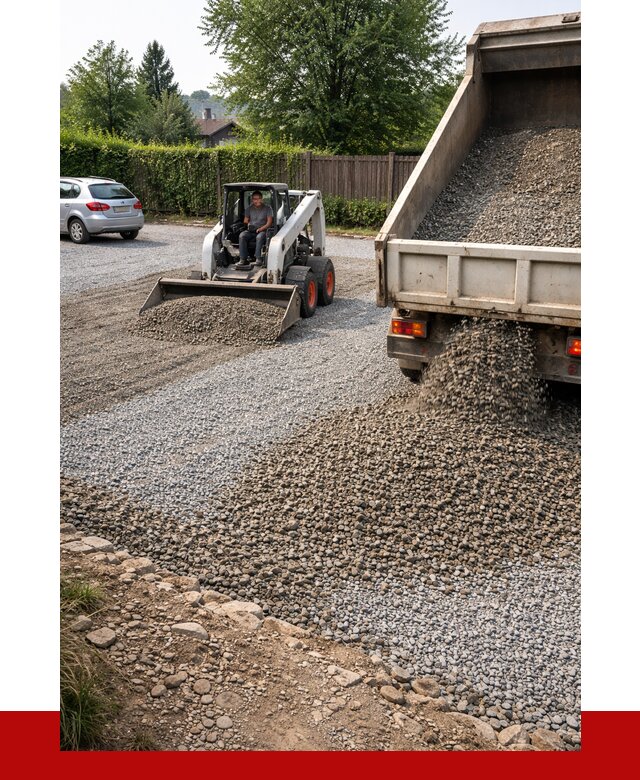 Щебень для парковки в Рыбинске с доставкой от 1249 р.| ПРОНЕРУДРбн