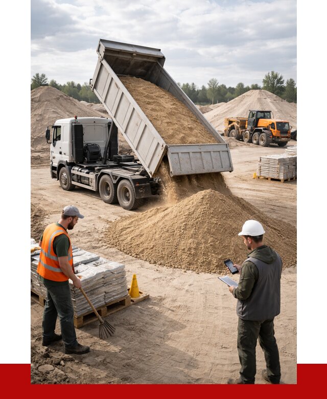Карьерный песок с доставкой в Рыбинске от 3747 р. ПРОНЕРУДРбн