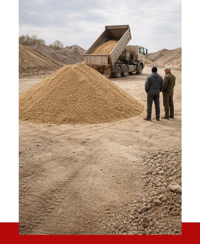 Карьерный песок крупнозернистый в Рыбинске от 8847 р | ПРОНЕРУДРбн