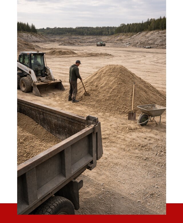 Карьерный песок среднезернистый в Рыбинске, от 2290 р. ПРОНЕРУДРбн