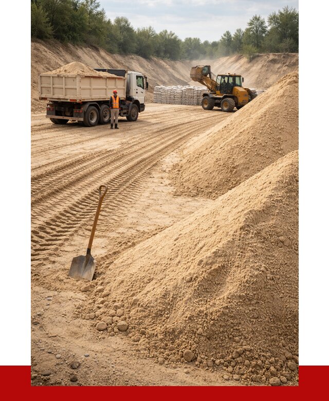 Карьерный песок мелкозернистый в Рыбинске от 9367 р. | ПРОНЕРУДРбн