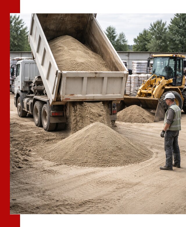 Поставка и доставка песка для бетона в Рыбинске
