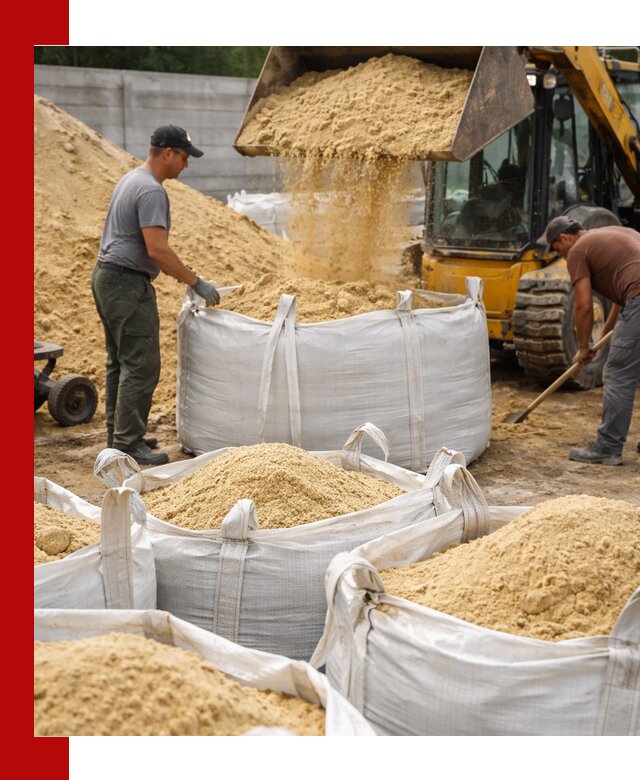 Поставка качественного песка для кладки в Рыбинске