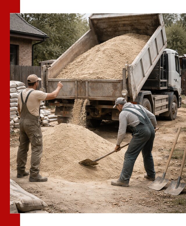 Песок для штукатурки с доставкой в Рыбинске качественный и чистый