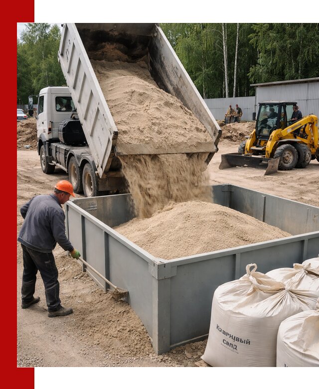 Кварцевый песок для фильтра в Рыбинске — доставка и качество