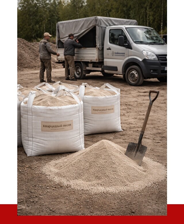 Кварцевый песок для пескоструя в Рыбинске от 4684 р. | ПРОНЕРУДРбн