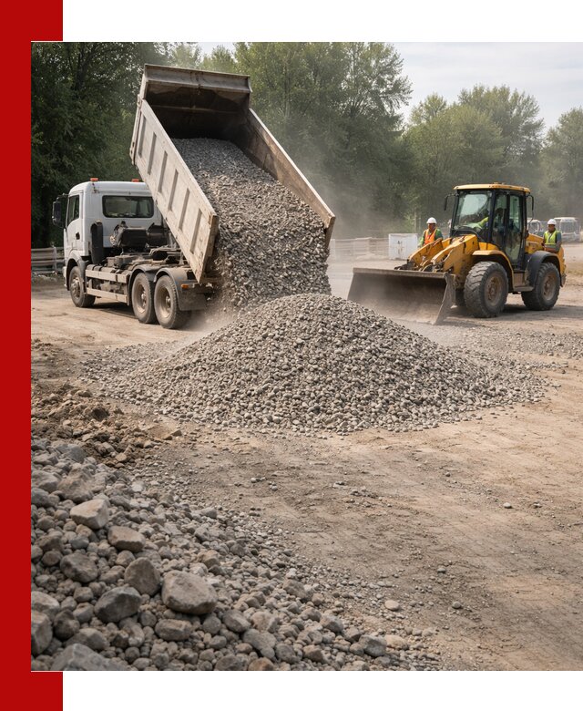 Гравий фракция 5–20 доставка в Рыбинске оптом и в розницу