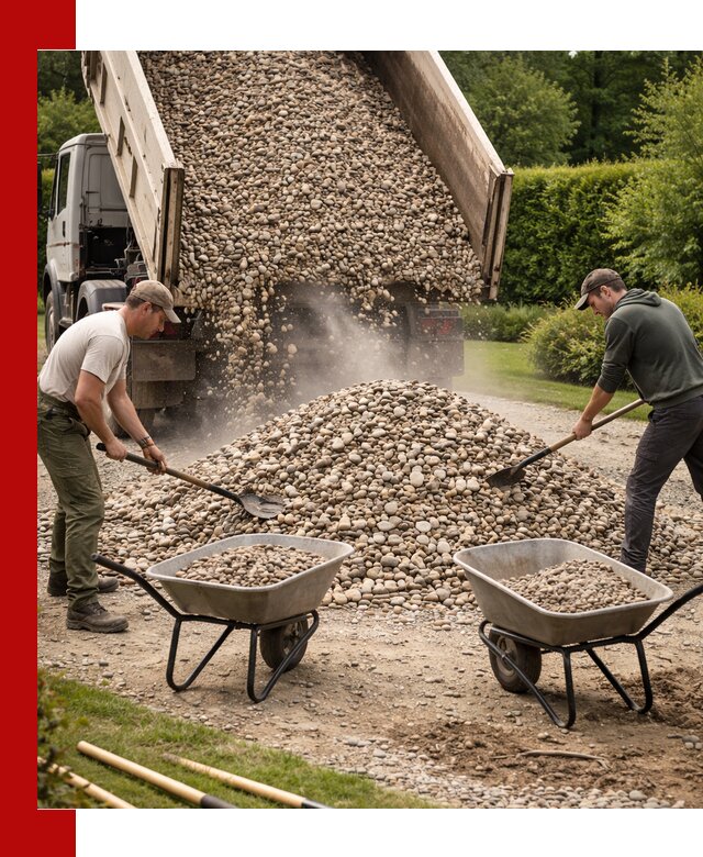 Доставка и продажа декоративной гальки в Рыбинске