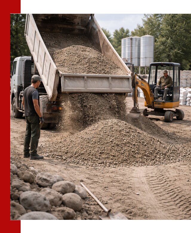 Доставка ПГС С3 в Рыбинске самосвалами и миксерами