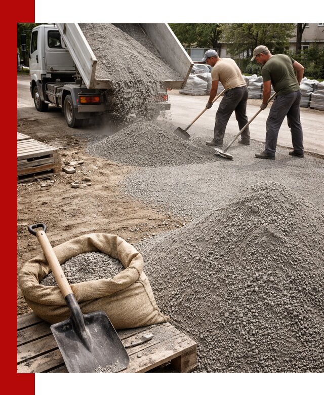 Отсев для тротуарной плитки в Рыбинске — доставка и укладка