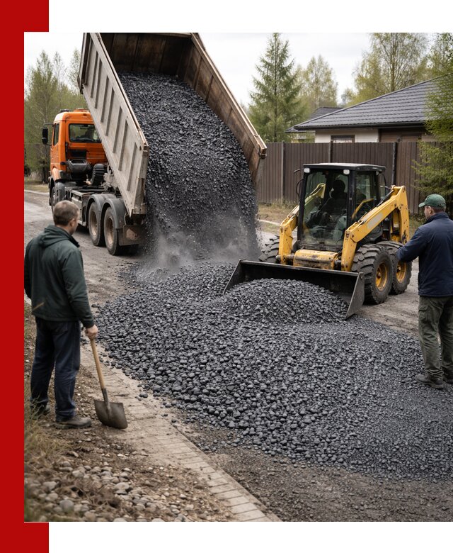 Крошка габбро с доставкой в Рыбинске для строительных работ