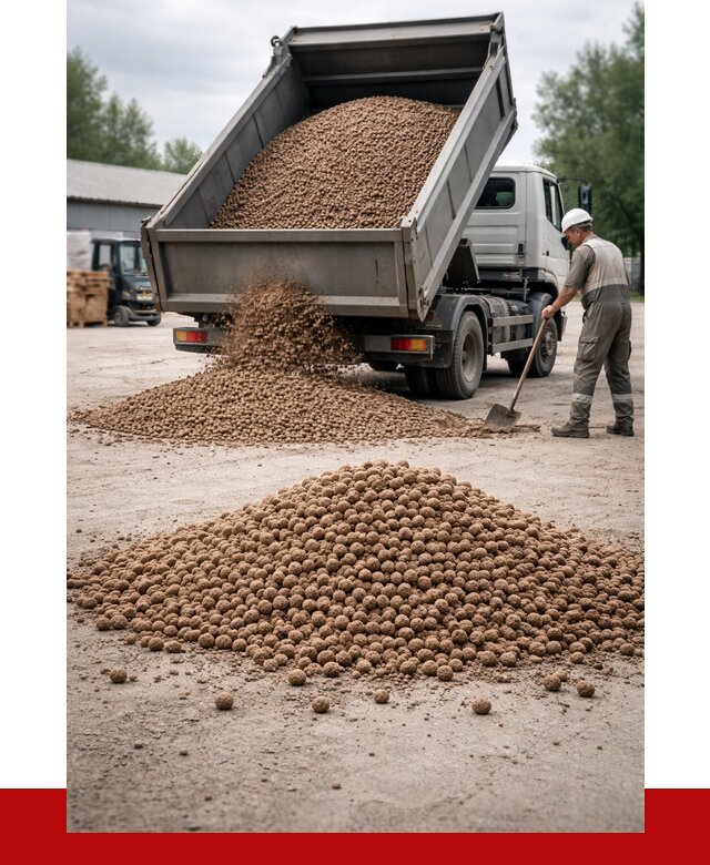 Керамзит с доставкой в Рыбинске от 4371 р. за м3 | ПРОНЕРУДРбн