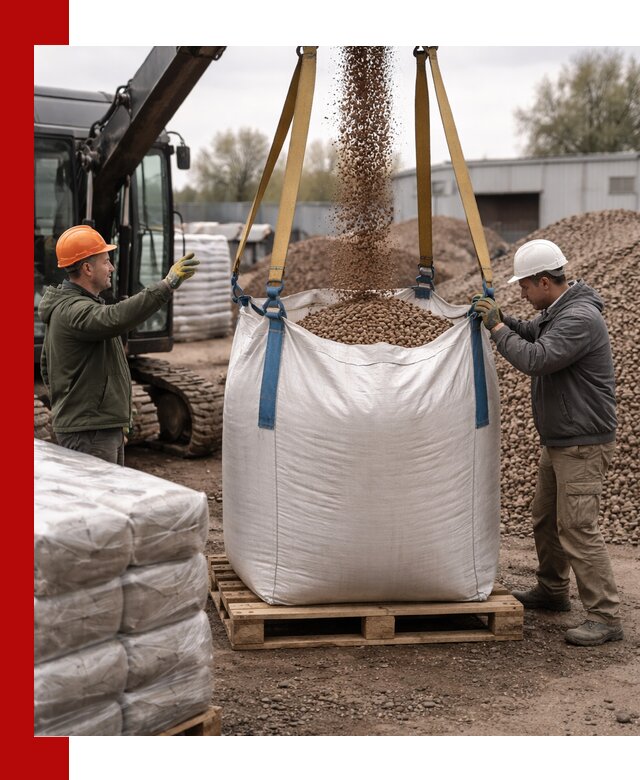 Керамзит в биг-бегах с доставкой в Рыбинске