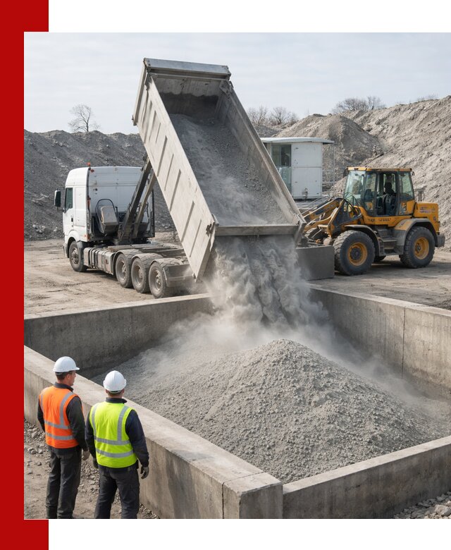 Доставка цемента навалом в Рыбинске крупными партиями