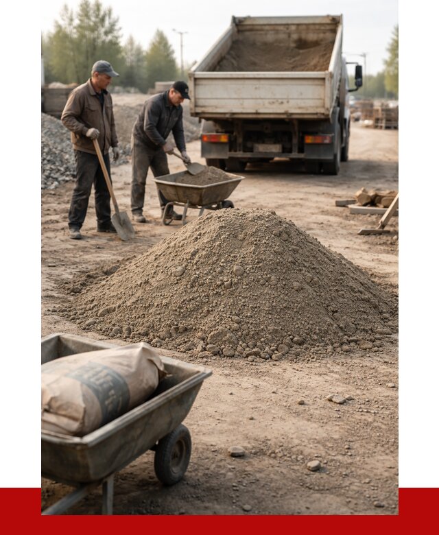 Цементно-песчаная смесь М150 в Рыбинске от 4892 р. | ПРОНЕРУДРбн