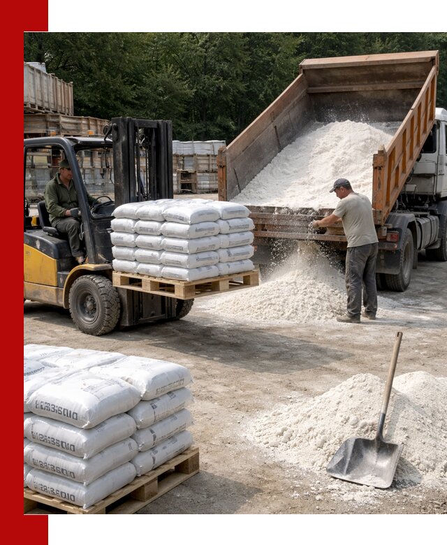 Доставка строительной извести оптом и в розницу в Рыбинске