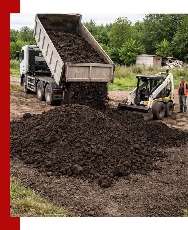 Поставка плодородной земли с доставкой самосвалом в Рыбинске