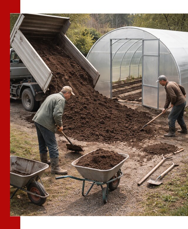 Грунт для теплицы с доставкой в Рыбинске — плодородный субстрат под растения