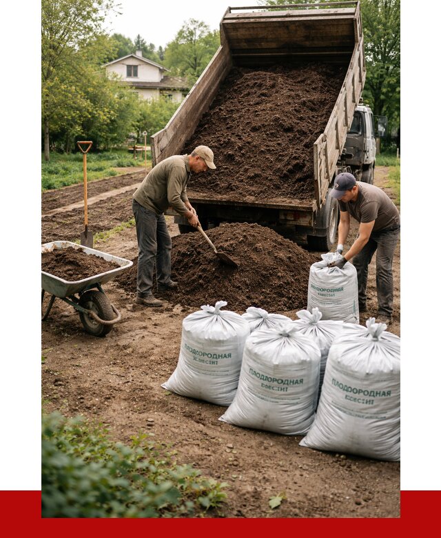 Плодородная смесь в Рыбинске от 4371 р./куб с доставкой | ПРОНЕРУДРбн