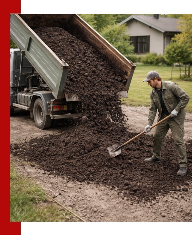 Чернозем для газона с доставкой в Рыбинске быстро и качественно