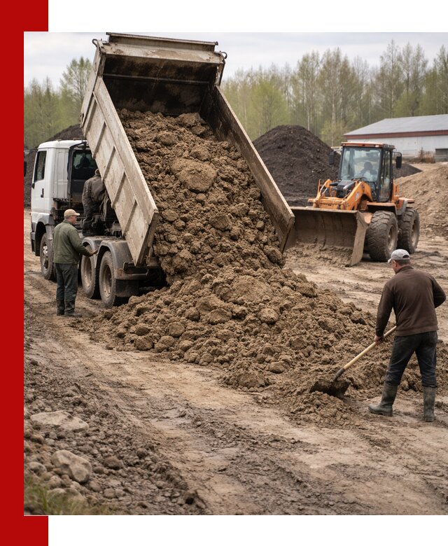 Доставка глин и суглинков в Рыбинске оптом и вкрай