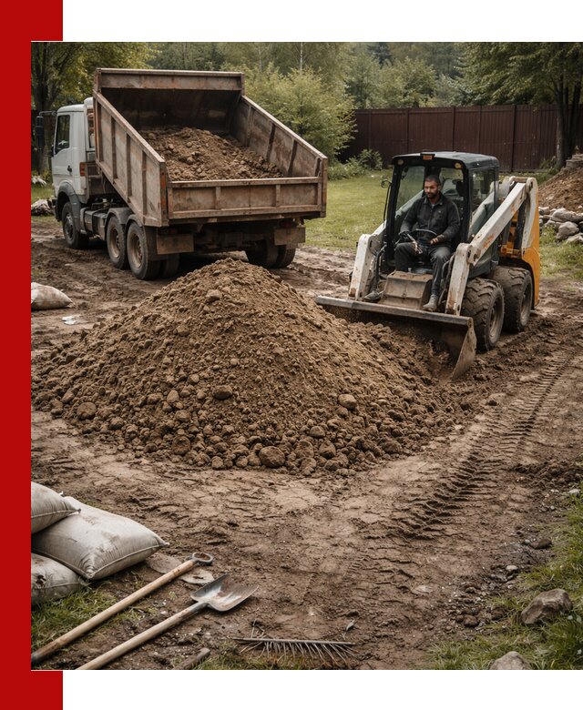 Суглинок для планировки участков в Рыбинске с доставкой и выгрузкой