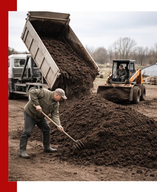 Доставка и продажа перегноя в Рыбинске быстро и дешево