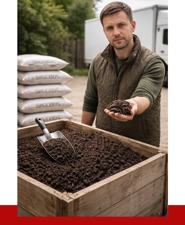 Купить биогумус в Рыбинске с доставкой от 8847 р. за куб | ПРОНЕРУДРбн