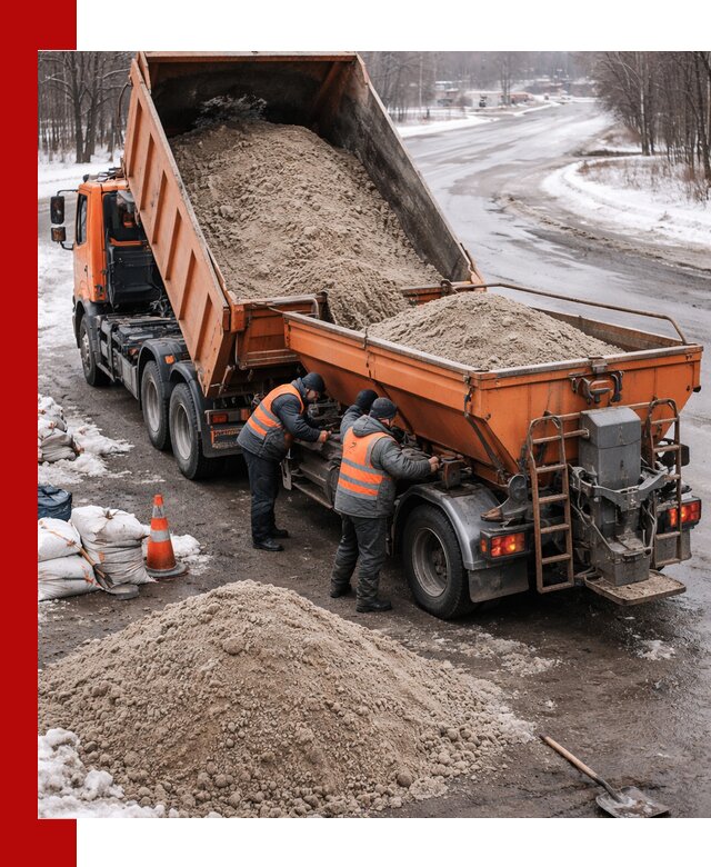 Поставка и вывоз пескосоля в Рыбинске оптом и в розницу