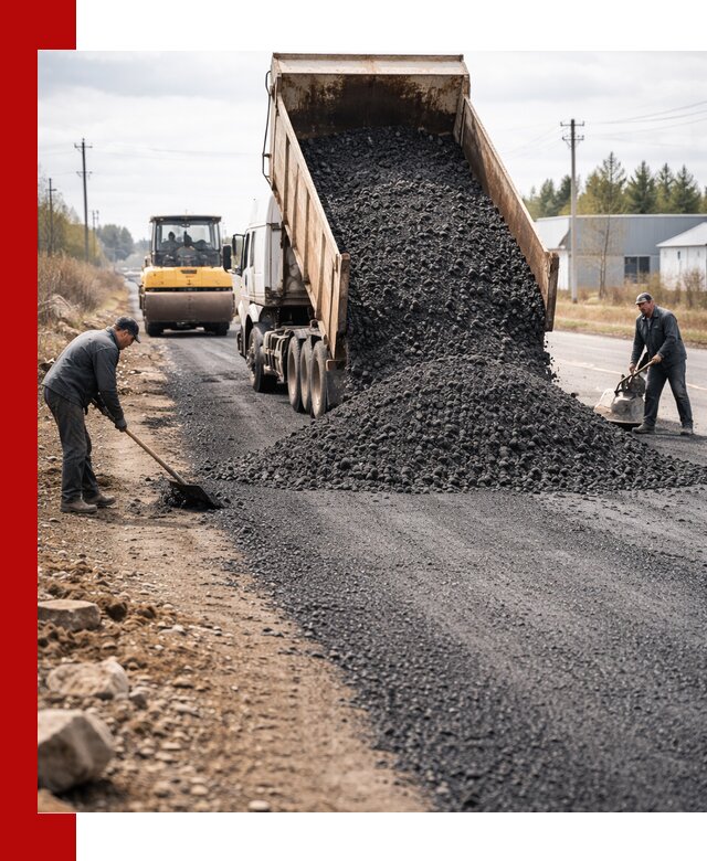 Асфальтовая крошка для дорог в Рыбинске — поставка и доставка