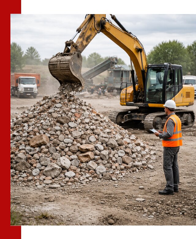 Доставка и вывоз строительного боя в Рыбинске