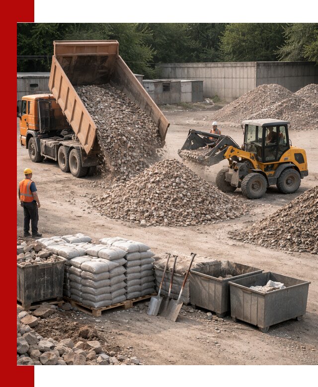 Вторичные материалы для отсыпки в Рыбинске — поставка и доставка