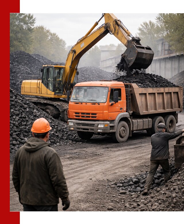 Доставка угля автотранспортом в Рыбинске быстро и выгодно