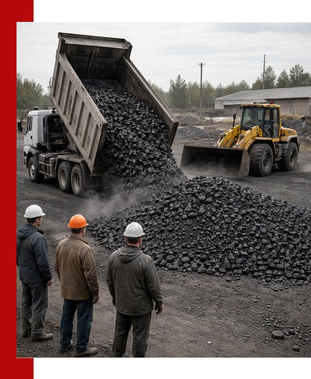 Доставка угля антрацита в Рыбинске с самосвалами и погрузкой
